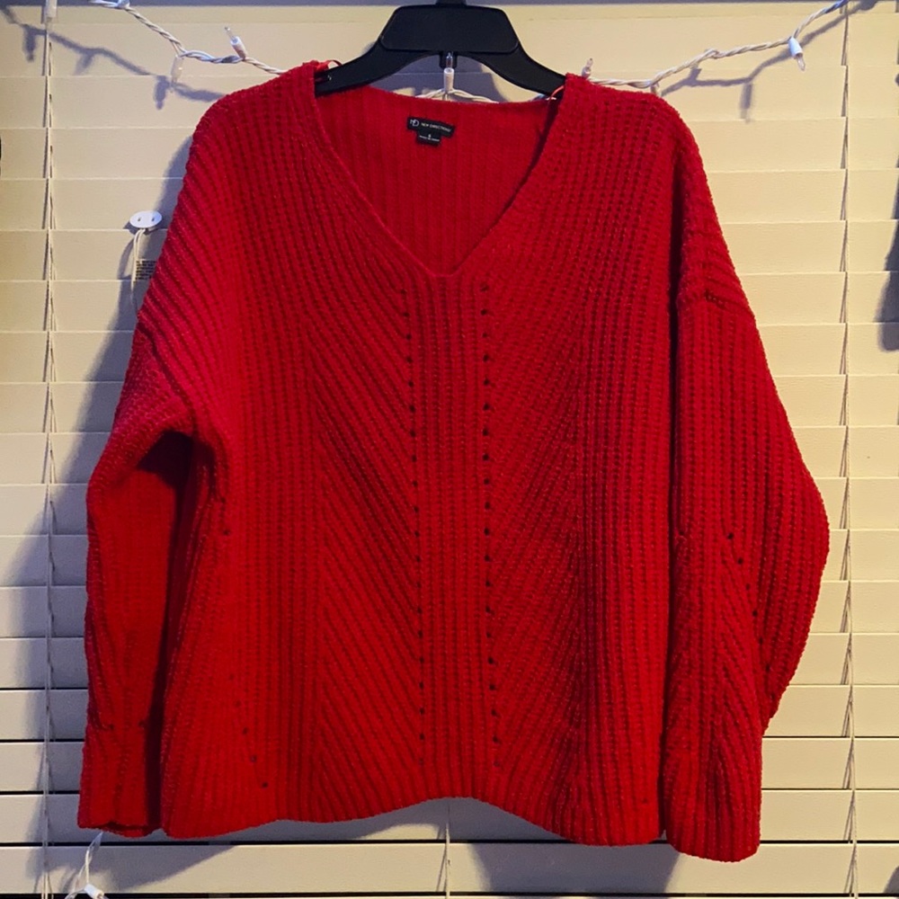 new directions knitted sweater